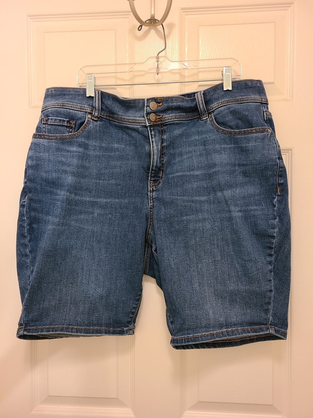 Lane Bryant Denim Bermuda Shorts - Mid Blue